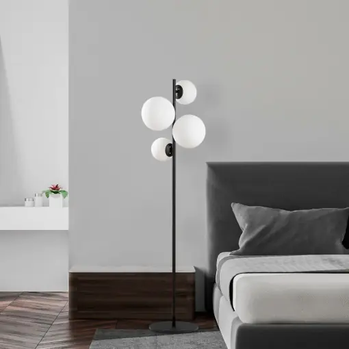 Lampadar Fazli Negru 33x33x162 cm Vezi acum