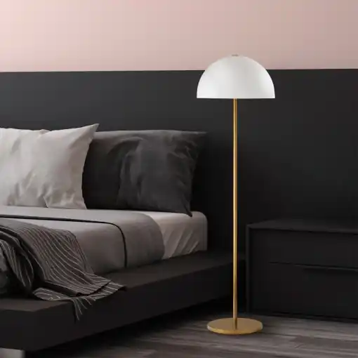 Lampadar Mixed Auriu 40x40x154 cm Reducere