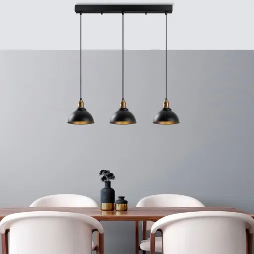Reduceri Lustra Varzan Negru 70x21x117 cm
