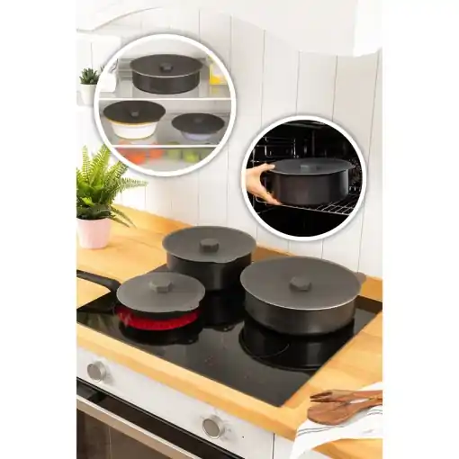 Vezi acum Set capace silicon, 3 bucati 3Boytncrkpk Antracit 30x30x1 cm