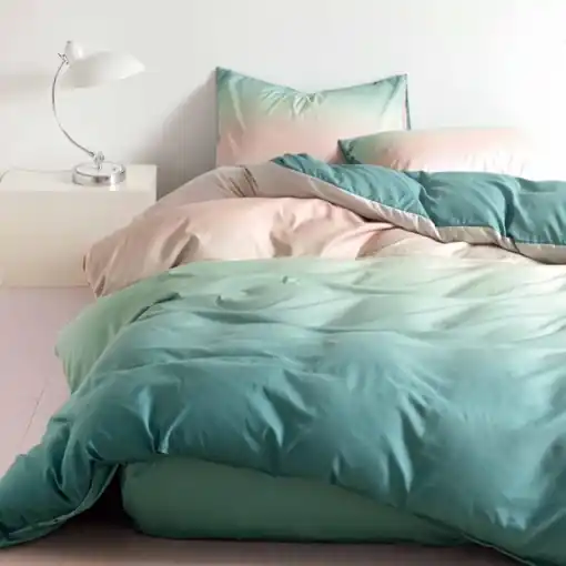Lenjerie cu Elastic 180x200 Accent Mint (Bumbac Satinat) Cel mai bun preț