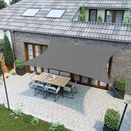 Preț promoțional Prelata parasolar Songmics Gri 200x300 cm