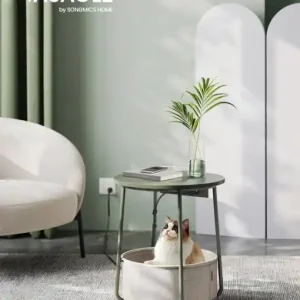Masuta laterala cu priza Vasagle Verde 45x45x50 cm Comandă acum
