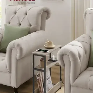 Masuta laterala cu priza Vasagle Maro 45x18x58 cm Retur gratuit