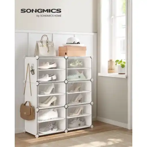 Raft pentru pantofi Songmics Alb 82x32x92 cm Bestseller