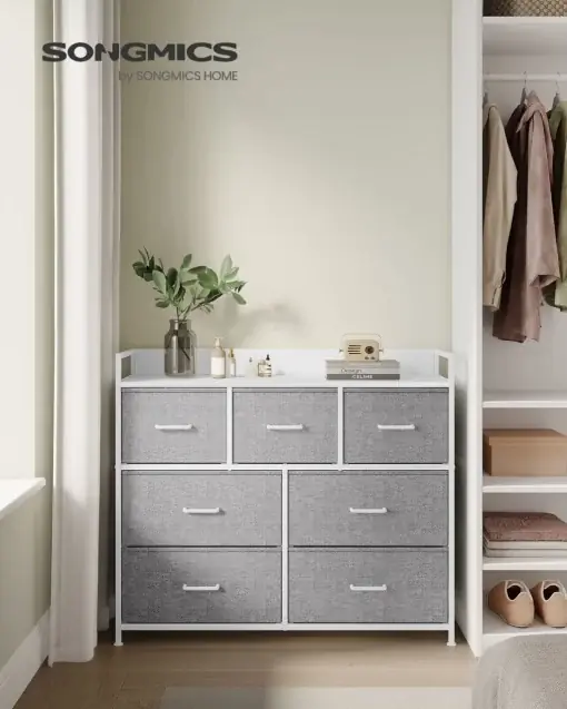 Comoda Songmics Gri 98x28.5x85 cm Discount