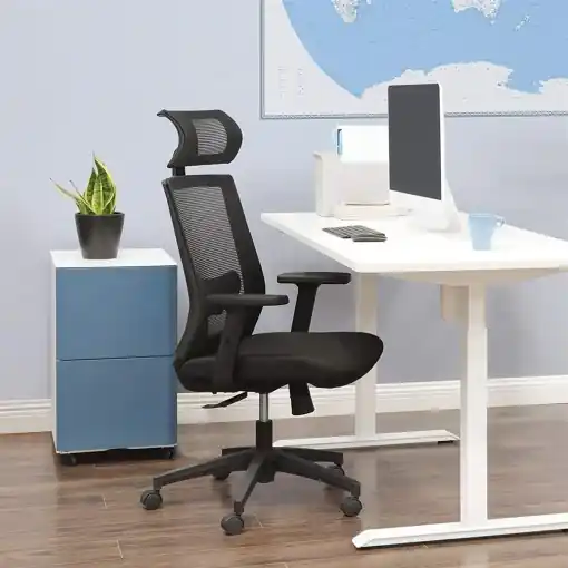 Scaun birou Songmics Negru 65x53x126 cm Plată securizată