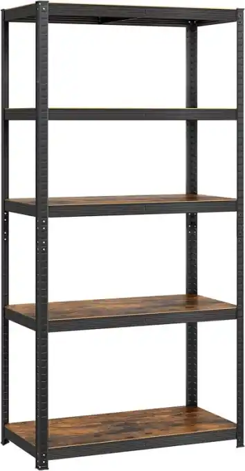 Nu rata Raft Songmics, 5 rafturi, 50 x 100 x 200 cm, Maro, GLR050B11