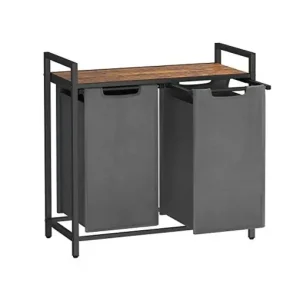 Expediere rapidă Consola de depozitare Vasagle, 2 cosuri de depozitare, BLH201G01, Gri