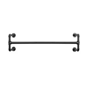 Suport pentru haine montat pe perete, Songmics, Negru, HSR64BK, 110 x 30 x 29 cm Livrare rapidă