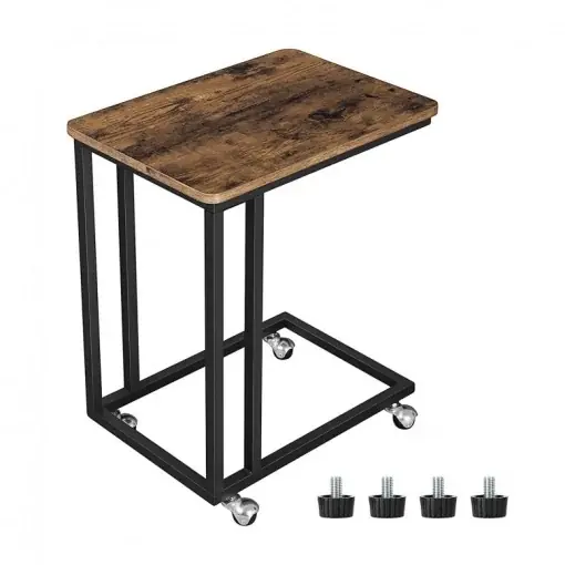 Reducere Masuta auxiliara Model Reyna, 50x35x55 cm, Maro Rustic