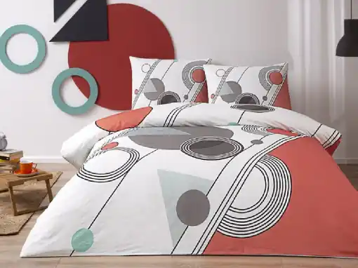 Lenjerie 1 Persoana, cu elastic Felix Rosu, 100x200 (Bumbac 100%) Nu rata