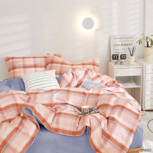 Lenjerie cu Elastic 180x200, Rustico 4 Piese (Bumbac 100% Percale) Retur gratuit