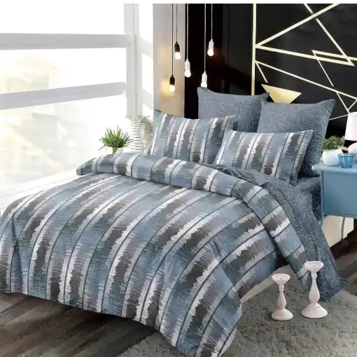 Lenjerie cu Elastic 180x200 cm, Solomon 6 Piese (Finet) Cumpărături sigure