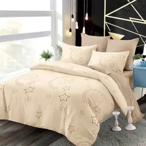 Disponibil imediat Lenjerie cu Elastic 180x200 cm, Wishful 6 Piese (Finet)