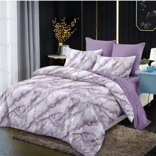 Reducere extra Lenjerie cu Elastic 180x200 cm, Astrid 6 Piese (Finet)