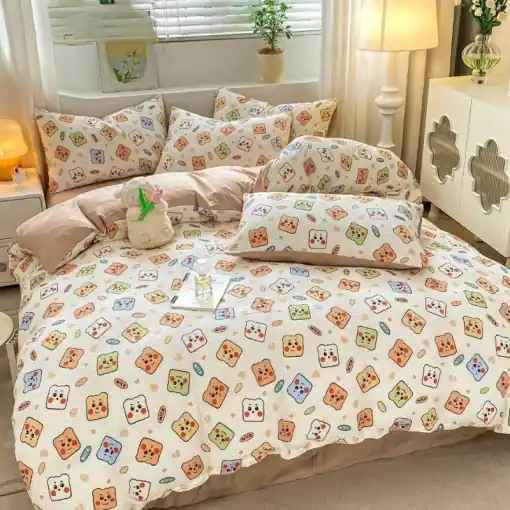 Preț redus Lenjerie creponata cu elastic 140x200 cm, Nice (Finet)