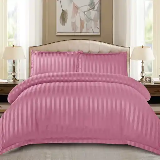 Lenjerie cu elastic 180x200cm, Damasc, Atlas V15 Lila (Finet) Bestseller