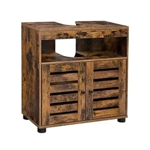 Dulap de depozitare pentru chiuveta, Vasagle, 2 usi, Maro Rustic, 60 x 30 x 63 cm Bestseller