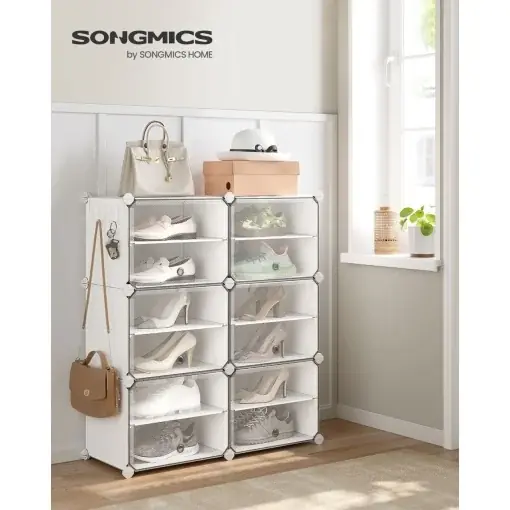 Raft pentru pantofi Songmics Alb 82x32x92 cm Livrare rapidă