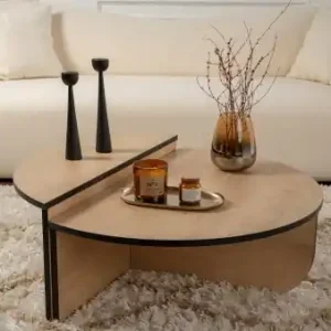 Preț mic Măsuță de cafea Model Orion, Stejar miere/Negru