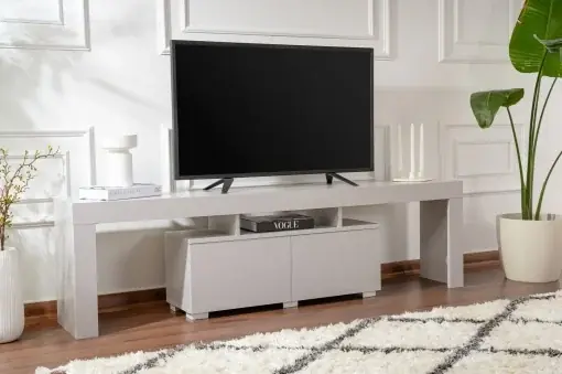 Comoda TV Model Enclave, Gri Retur ușor