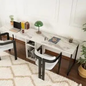 Reducere de preț Birou de studiu Model Twin, Marmura Freesia