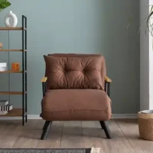 Ofertă specială Fotoliu extensibil Model Sando, Maro deschis
