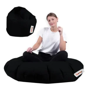 Fotoliu de grădină tip Bean Bag Model Iyzi 100, Negru Reduceri