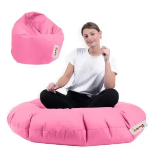 Reducere extra Fotoliu de grădină tip Bean Bag Model Iyzi 100, Roz