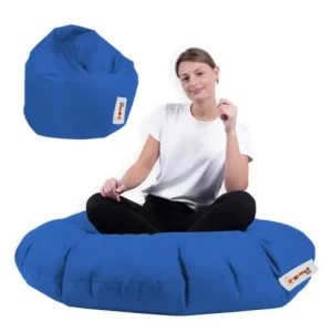 Fotoliu de grădină tip Bean Bag Model Iyzi 100, Albastru Retur ușor