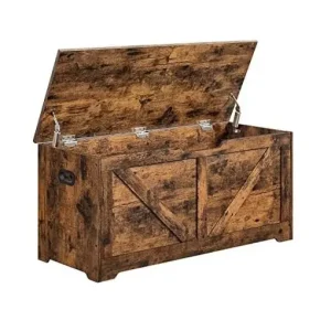 Cufar de depozitare, Vasagle, 100 x 40 x 46 cm, LSB060T01, Maro Rustic Preț mic