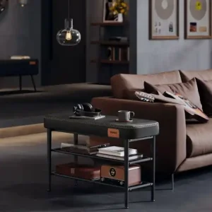 Banca hol Model Spencer, Negru, 80x30x50 cm Noutate
