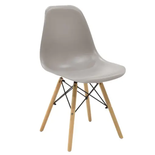 Scaun Model Julita, Natur/Gri/Negru, 46x50x82 cm Cumpărături sigure