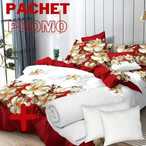 Pachet Lenjerie + Pilota + Perne Amani 6 Piese Mai ieftin