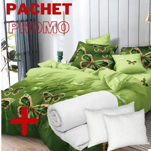 Pachet Lenjerie + Pilota + Perne Svea 6 Piese Reducere de preț