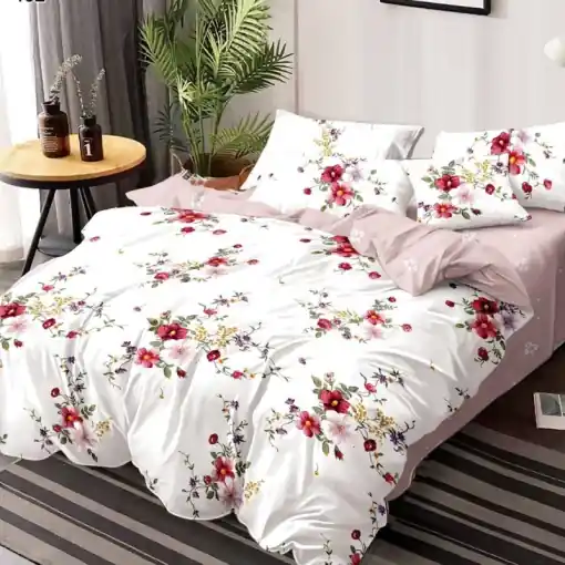 Retur ușor Lenjerie cu Elastic 180x200 cm, Galum 6 Piese (Finet)