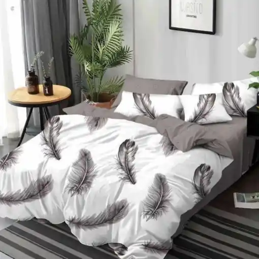 Lenjerie Grey Feather 6 Piese (Finet) Doar azi