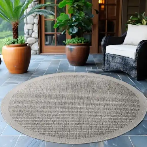 Covor Ayyildiz Giza Gri, Rotund, D120 cm Expediere rapidă