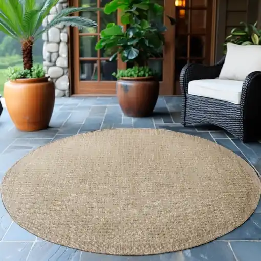 Covor Ayyildiz Giza Bej, Rotund, D160 cm Retur gratuit
