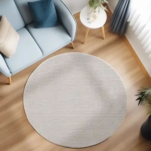 Covor Ayyildiz Loom Crem, Rotund, D120 cm Livrare expres