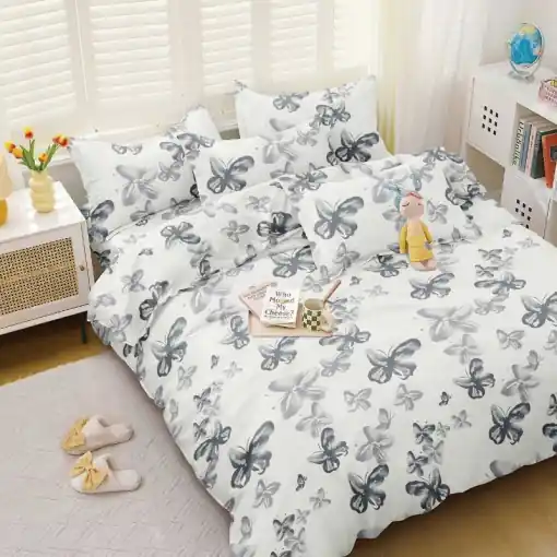Lenjerie Pastel Butterfly 4 piese (Bumbac Satinat) Comandă acum