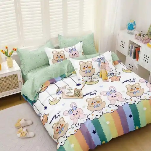 Lenjerie Playful 4 piese (Bumbac Satinat) Reducere extra