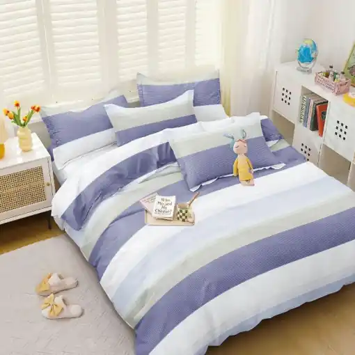 Popular Lenjerie Peaceful 4 piese (Bumbac Satinat)