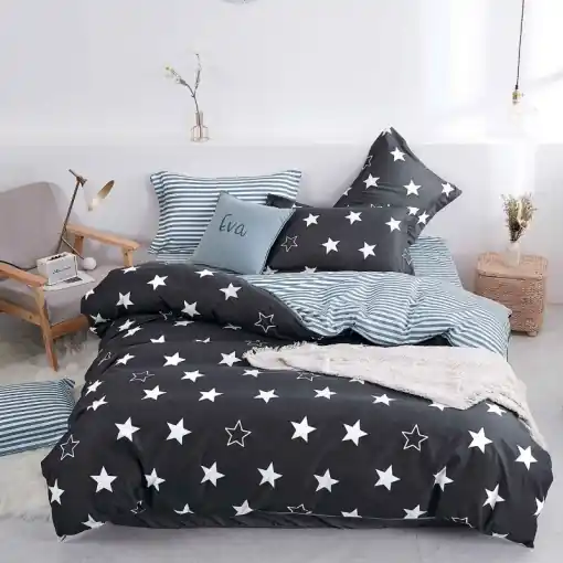 Preferatul clienților Lenjerie Falling Star 4 piese (Bumbac Satinat)