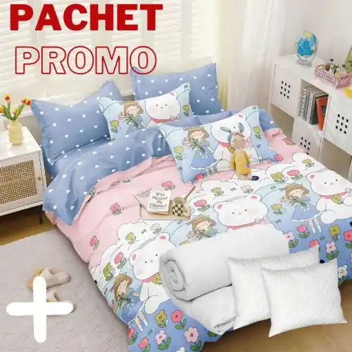 Pachet Lenjerie + Pilota + Perne Huggie 4 Piese Preferatul clienților