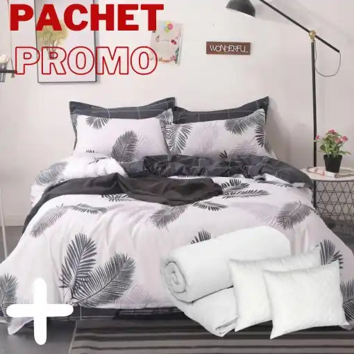 Pachet Lenjerie + Pilota + Perne Fluff 4 Piese Cumpără acum