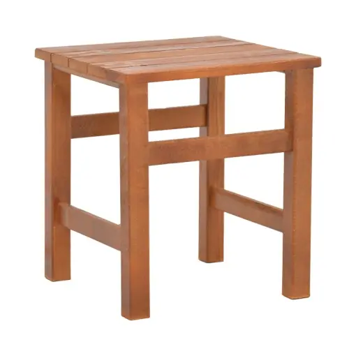 Lichidare de stoc Masa de Gradina Model Summrine, Nuc, 40x40x45 cm