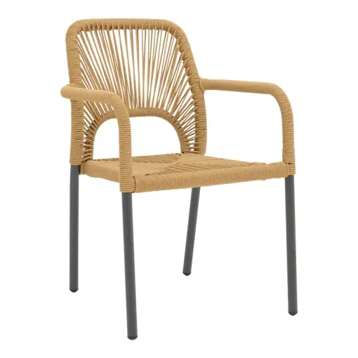 Preț promoțional Fotoliu de Gradina Model Norture, Natural/Antracit, 57x63x82 cm