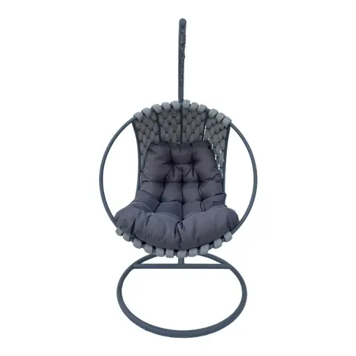 Balansoar de Gradina Model Makito, Gri, 100x105x195 cm Ofertă exclusivă